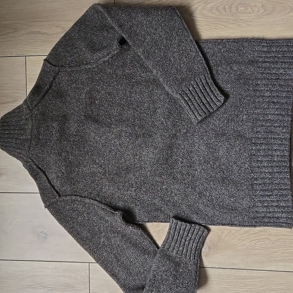 NWOT ROOTS Men's Brown Lambswool Sweater Size M - Picture 7 of 8